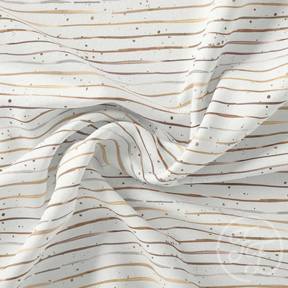 Stripes (Gold) Cotton Jersey Knit