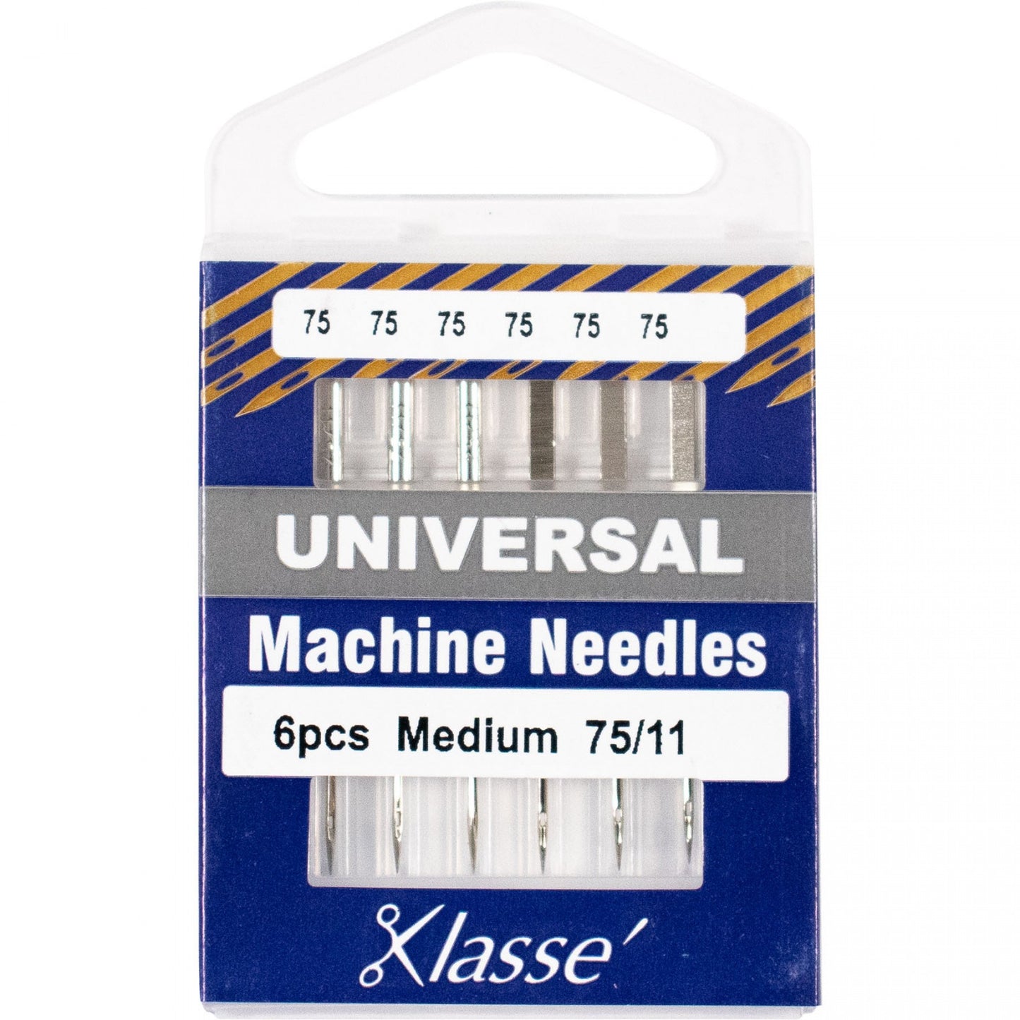 KLASSE´ Universal Needles Cassette - Size 75/11 - 6 count
