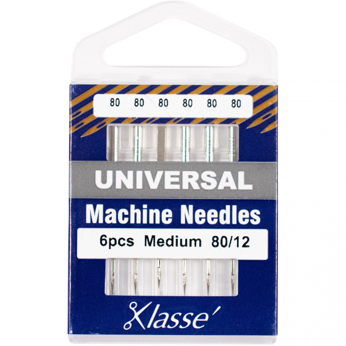KLASSE´ Universal Needles Cassette - Size 80/12 - 6 count