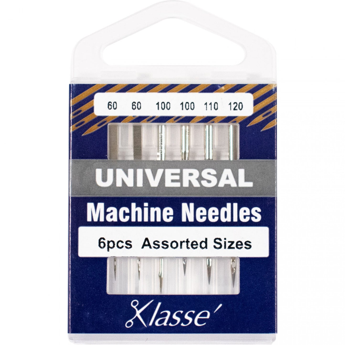 KLASSE´ Universal Needles Cassette - Assorted Sizes - 6 count