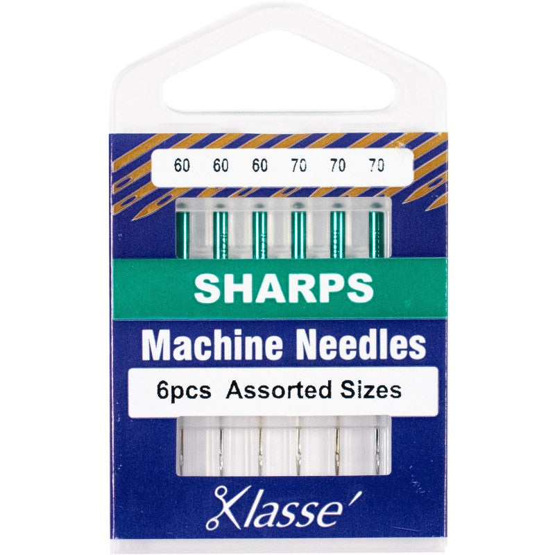 KLASSE´ Sharps / Microtex Needles Cassette - 60/8 & 70/10 Sizes - 6 count