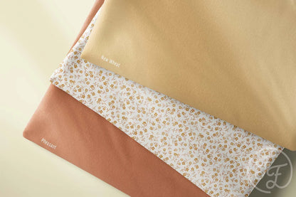 Tiny Floral - Gold - Cotton Jersey Knit