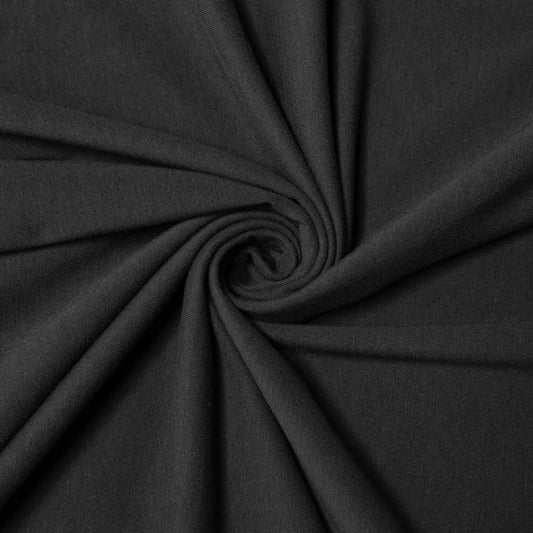 Bamboo/Cotton Stretch Jersey Knit Fabric - Dark Shadow Grey