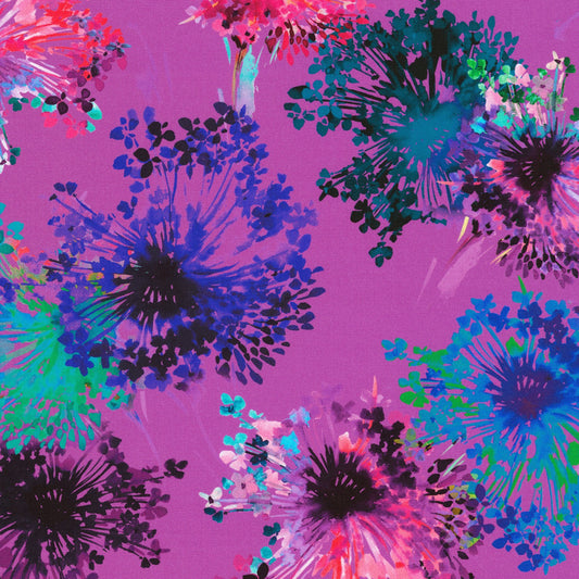 Brightside - Orchid Floral - Digital Print - Cotton Fabric