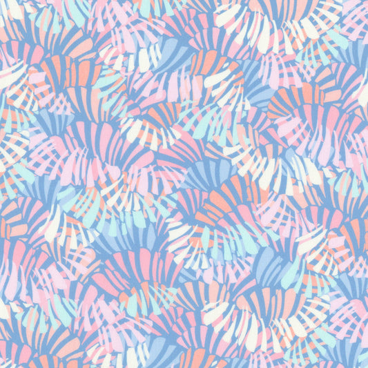 Wilshire - Shells - Hyacinth - Wishwell - Digital Print - Cotton Fabric