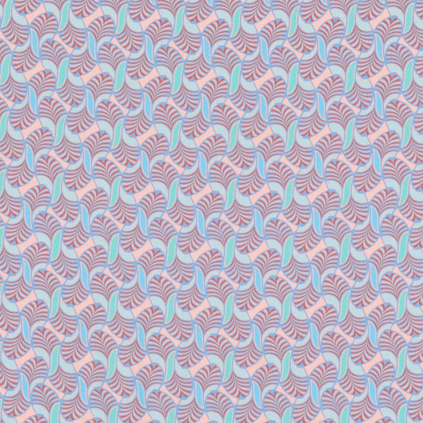 Wilshire - Waves - Hyacinth - Wishwell - Digital Print - Cotton Fabric