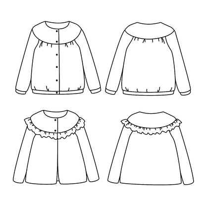 Ikatee - IRMA Adult Cardigan & light vest - Woman 34/46 - Paper Sewing Pattern