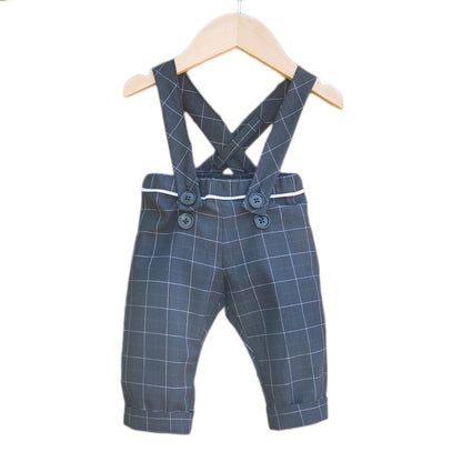 Ikatee - BRIGHTON Pants/shorty with Suspenders - 6M/4Y- Paper Sewing Pattern
