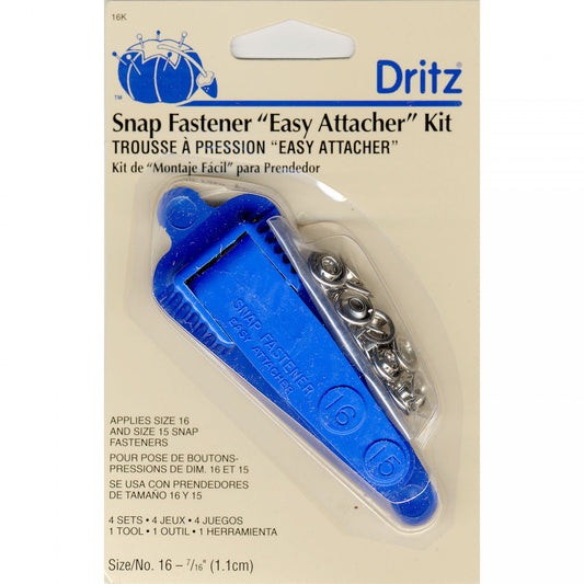 Dritz Easy Attacher Kit for Size 15 & 16 Snaps with Snaps