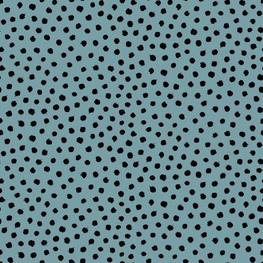 Dots - Light Blue -  GOTS Certified Organic Cotton Jersey Knit