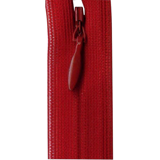 Invisible Closed End Zipper 60cm (24″) - Maroon