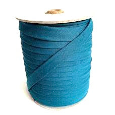 Extra Wide Double Fold Bias Tape 13mm (1/2") - Teal - By the Yard
