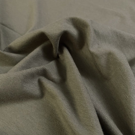 Bamboo/Cotton Stretch Jersey - Olive Green