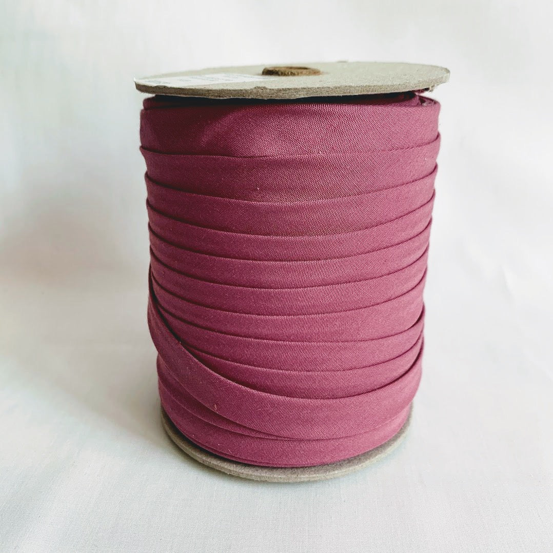 Extra Wide Double Fold Bias Tape 13mm (1/2") - Rose Pink - Bulk / By the Yard
