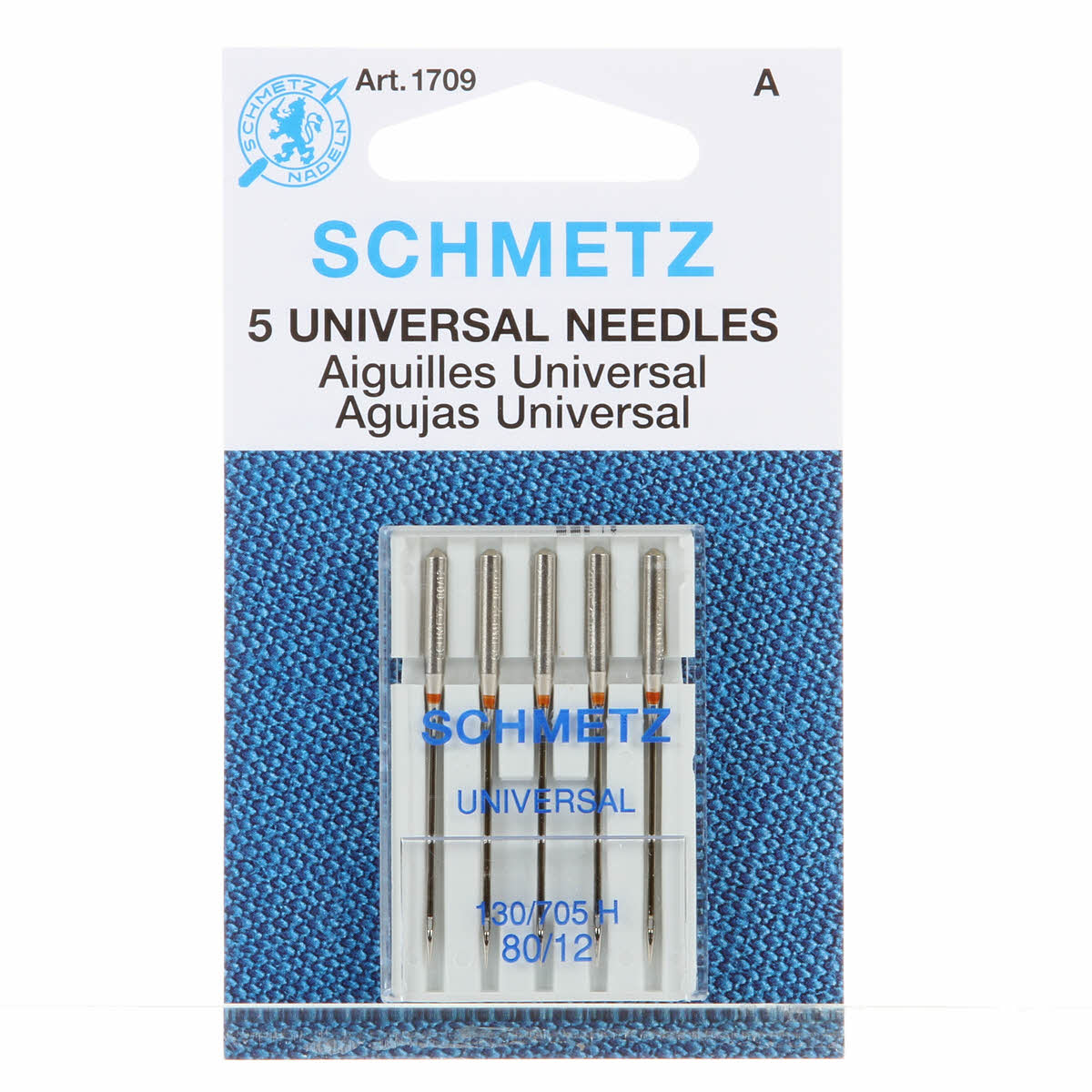 Schmetz Universal Needles Carded - 80/12 - 5 count
