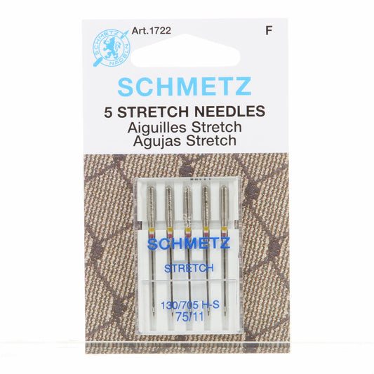 Schmetz #1722 Stretch Needles Carded - 75/11 - 5 count