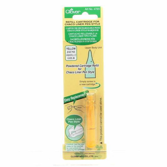 CLOVER 4723 - Pen Style Chaco Liner Refill - Yellow