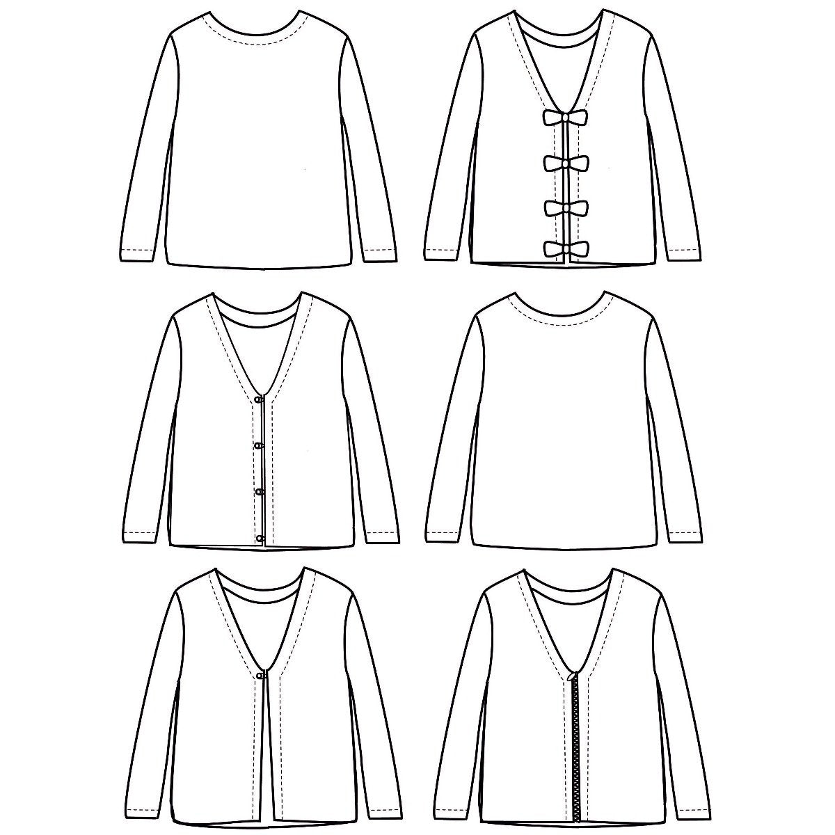 Ikatee - MASHA cardigan/sweater - Kids 3/12Y - Paper Sewing Pattern