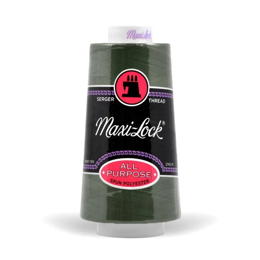 Maxi-lock All Purpose Polyester 50wt Serger Thread - 3000 yards each - Olive Drab