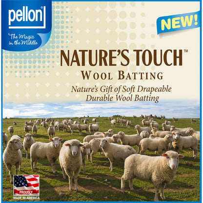 Nature's Touch 100% Wool Batting  60" x 60"
